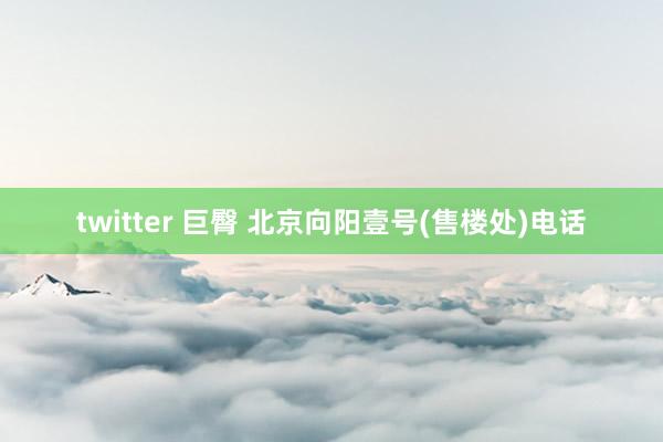 twitter 巨臀 北京向阳壹号(售楼处)电话